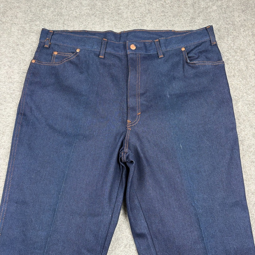 80s Long Haul Jeans Mens 44x34 Vintage Made in USA Dark Wash Denim Bootcut